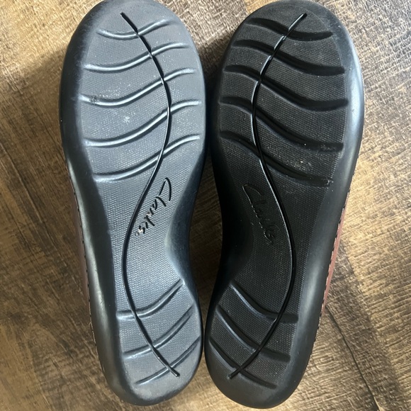 Clarks Women Ashland Preppy Bubble Slip On Loafers Brown Size 9 Office - Picture 8 of 9